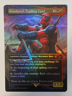 MTG - Secret Lair - Marvel's Deadpool - Deadpool, Trading Card - FOIL - NM - Image 1