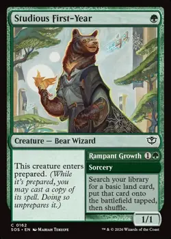 Studious First-Year (NM) Strixhaven MTG Discount: 5+ Magic Cards Rampant Growth - Image 1