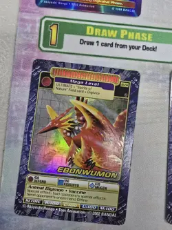 Ebonwumon Digimon Digi-Battle Series 5 FOIL Gold Text Trading Card - Image 1