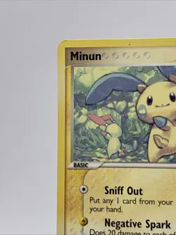 Minun 41/107 Deoxys Regular Uncommon Vintage Pokemon Card - Image 4