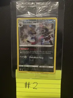 Hydreigon Stamp Card Thank You 110/189 Reverse Holo SEALED ENGLISH PROMO CARD - Image 1