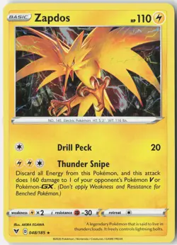 Zapdos (Cosmos Holo) Holo Promo Miscellaneous Cards & Products 048/185 NM - Image 1