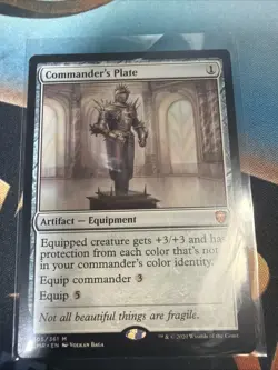 Magic: The Gathering Commander's Plate Commander Legends Mythic Equipment Card - Image 1
