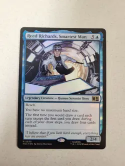 Reed Richards, Smartest Man Commander: Marvel Super Heroes Foil NM - Image 1