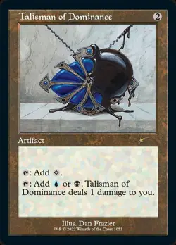 Light Play x 1 Talisman of Dominance - Retro Frame - Foil Etched WotC Shooting S - Image 1