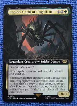 MTG 1x Shelob, Child of Ungoliant (Extended Art) R The Lord of the Rings 374 - Image 1