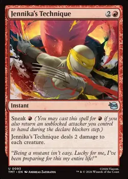 Jennika's Technique (NM) MTG Magic Teenage Mutant Ninja Turtles - Image 1