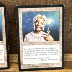 Wizards of the Coast Magic: The Gathering Mirage 1996 Enlightened Tutor x2 White - Image 3