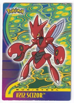 Scizor #14 Topps Johto League Champions Trading Cards Pokemon MP - Image 1