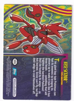 Scizor #14 Topps Johto League Champions Trading Cards Pokemon MP - Image 2