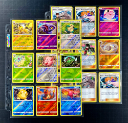 2019 Pokemon HIDDEN FATES Set Sun & Moon Series HOLO Rare REVERSE FOIL Cards Lot - Image 1