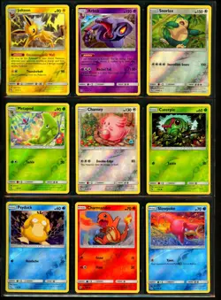 2019 Pokemon HIDDEN FATES Set Sun & Moon Series HOLO Rare REVERSE FOIL Cards Lot - Image 2