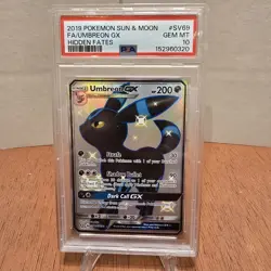 POKEMON UMBREON GX HIDDEN FATES #SV69 FA PSA 10 - Image 3