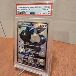 POKEMON UMBREON GX HIDDEN FATES #SV69 FA PSA 10 - Image 5