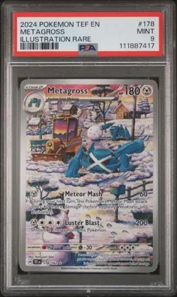 Pokemon Metagross 178/162 SV05: Temporal Forces Holo PSA 9 - Image 1