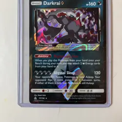 2018 Pokemon Sun & Moon Ultra Prism Darkrai Star Rare #77/156 NM - Image 3