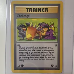 Pokemon Challenge! 74/82 Team Rocket Trainer Uncommon WotC Kagemaru 1st ED - Image 1