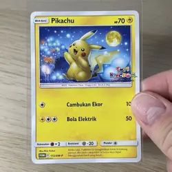 Pokemon TCG Pikachu 172/SM-P Toys Kingdom Promo Indonesian Exclusive Near Mint - Image 1