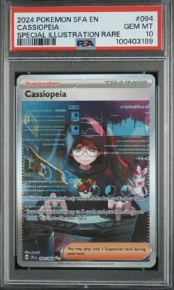 Pokemon TCG Cassiopeia Shrouded Fable SIR Holo 094/064 PSA 10 - Image 1