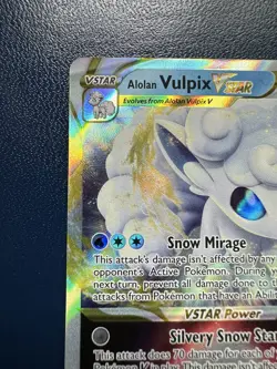 Alolan Vulpix VSTAR 034/195 Holo - Pokemon Silver Tempest NM - Image 2