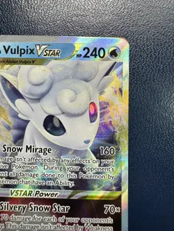 Alolan Vulpix VSTAR 034/195 Holo - Pokemon Silver Tempest NM - Image 3