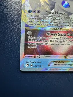 Alolan Vulpix VSTAR 034/195 Holo - Pokemon Silver Tempest NM - Image 5