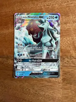Alolan Ninetales GX 22/145 Holo Ultra Rare Guardians Rising Pokemon NM/LP - Image 1