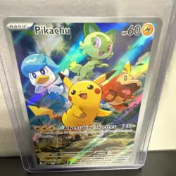 Pokemon Tcg Paldea Evolved Pikachu Pokemon Center Promo Svp027 - Image 1