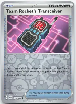 TEAM ROCKET'S TRANSCEIVER 178/182 Destined Rivals Pokemon Reverse Holo NM - Image 1