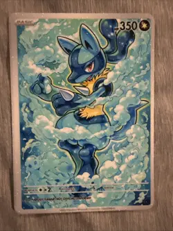 Anime ART STYLE LUCARIO Fan Art Pokemon- Non Tcg - Textured - Image 1