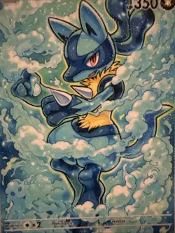 Anime ART STYLE LUCARIO Fan Art Pokemon- Non Tcg - Textured - Image 2