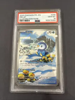 Pokemon TCG Piplup Illustration Rare Holo 098/094 Phantasmal Flames PSA 10 - Image 1