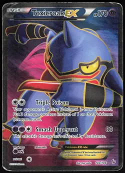 Toxicroak EX 102 Flashfire - Holo Pokemon HP (Ultra Rare) - Image 1