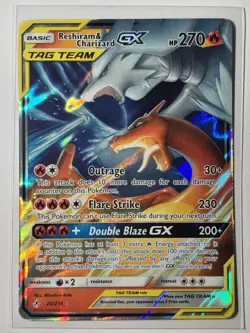 Pokemon TCG Reshiram & Charizard GX 20/214 Sm-Unbroken Bonds Holo MP - Image 1