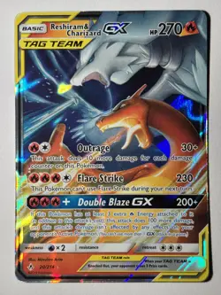 Pokemon TCG Reshiram & Charizard GX 20/214 Sm-Unbroken Bonds Holo MP - Image 2