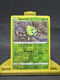 Spinarak (Peelable Ditto) Reverse Holo Common Pokemon GO 006/078 NM - Image 1