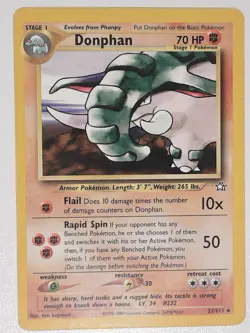 Donphan 21/111 Rare Neo Genesis Pokemon Unlimited Near Mint - Image 1
