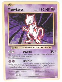 Mewtwo 51/108 Rare Evolutions Pokemon Near Mint - Image 1