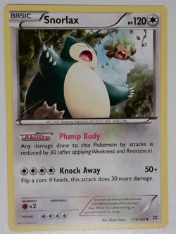 Snorlax 118/162 Uncommon BREAKthrough Pokemon Lightly Played - Image 1