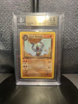 2000 Pokemon Rocket 1st Edition Dark Machoke #40 BGS 9.5 - Image 1