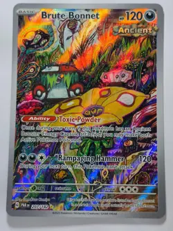 BRUTE BONNET 207/182 ILLUSTRATION RARE PARADOX RIFT HOLO NM/M POKEMON - Image 1