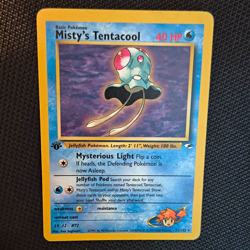 Pokemon TCG Misty's Tentacool 32/132 Gym Heroes Common 1st Ed Regular ENG 2000 - Image 1
