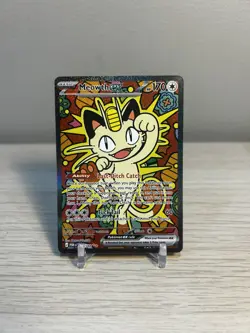 Pokemon TCG Meowth ex 121/088 Special Illustration Rare Perfect Order SIR - Image 1