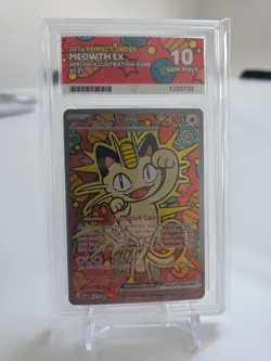 2026 Pokemon Perfect Order Meowth ex SIR #121/088 ACE Grading 10 Gem Mint - Image 3