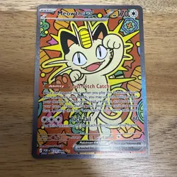 Meowth ex 121/088 Perfect Order SIR Pokemon TCG English (NM/M) - Image 1