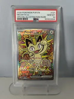Pokemon - Perfect Order - Meowth 121/088 Ex SIR Holo PSA 10 - Image 1