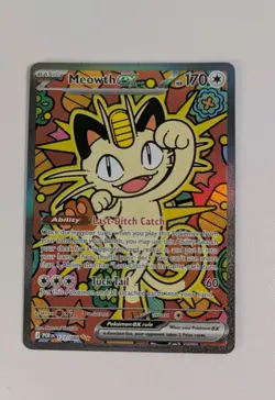 Meowth ex 121/088 Perfect Order SIR Pokemon TCG English (NM/M) - Image 1