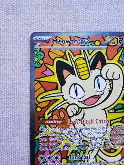 Meowth ex SIR 121/088 Perfect Order Pokemon Card - Image 2