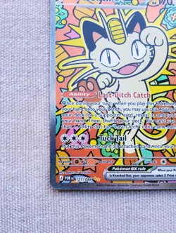 Meowth ex SIR 121/088 Perfect Order Pokemon Card - Image 5