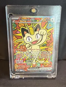 Meowth ex 121/088 Mega Evolution Perfect Order SIR - Image 1